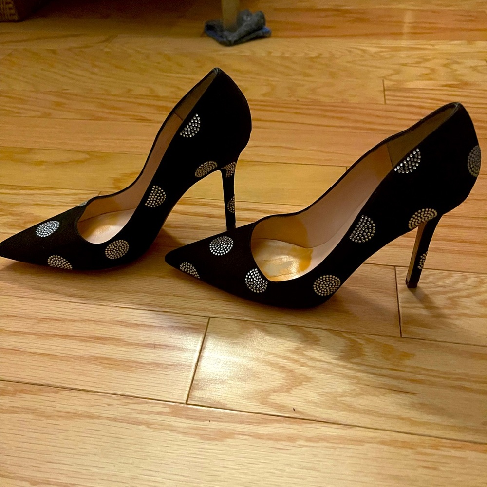 kate spade black pumps